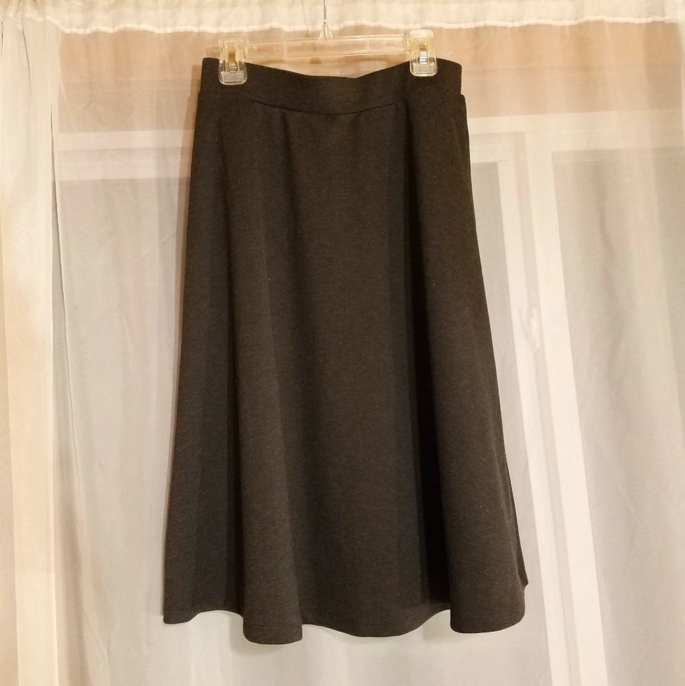 Grey Midi Skirt
